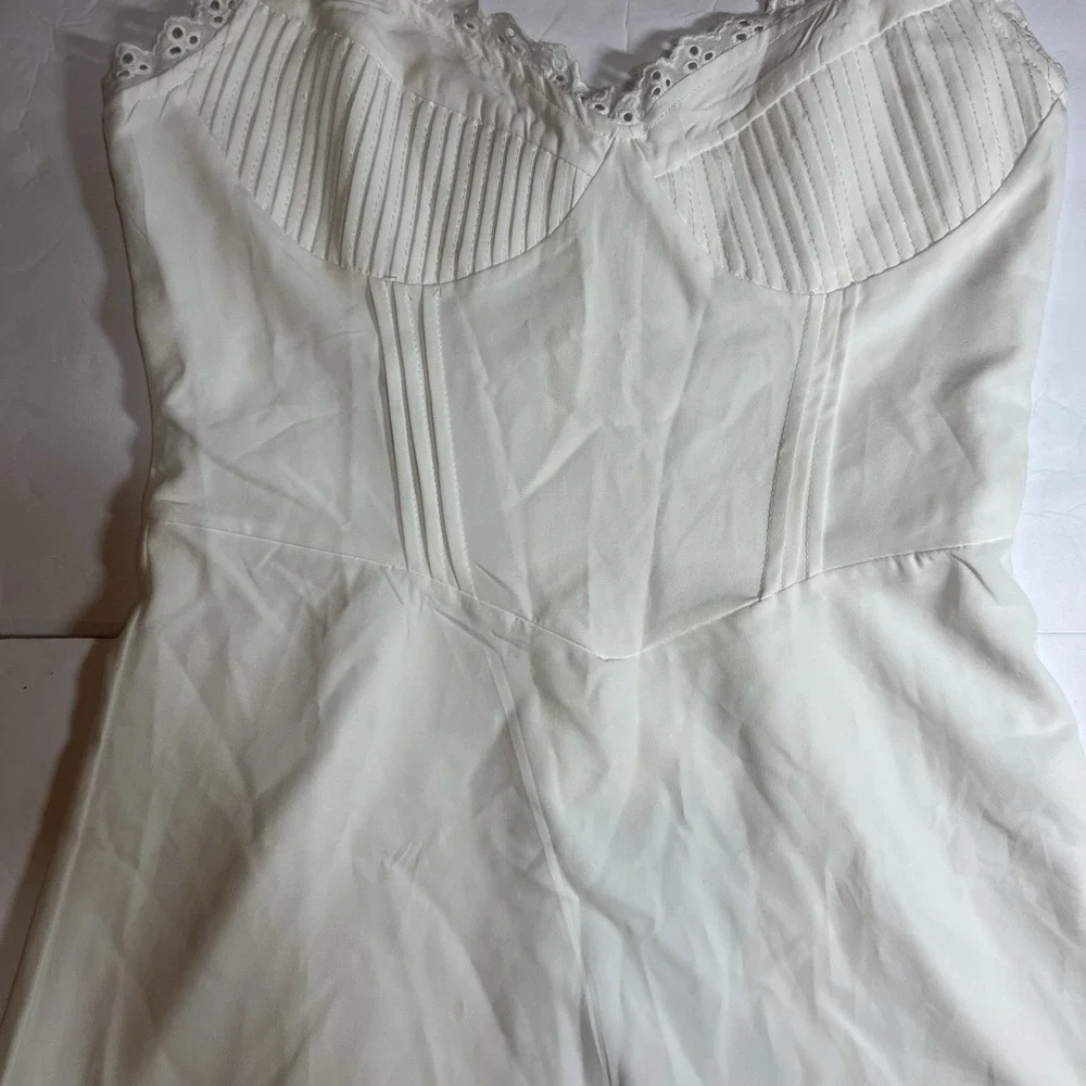 Sth Cute Babydoll Mini Dress, White, Size Small - Picture 4 of 16